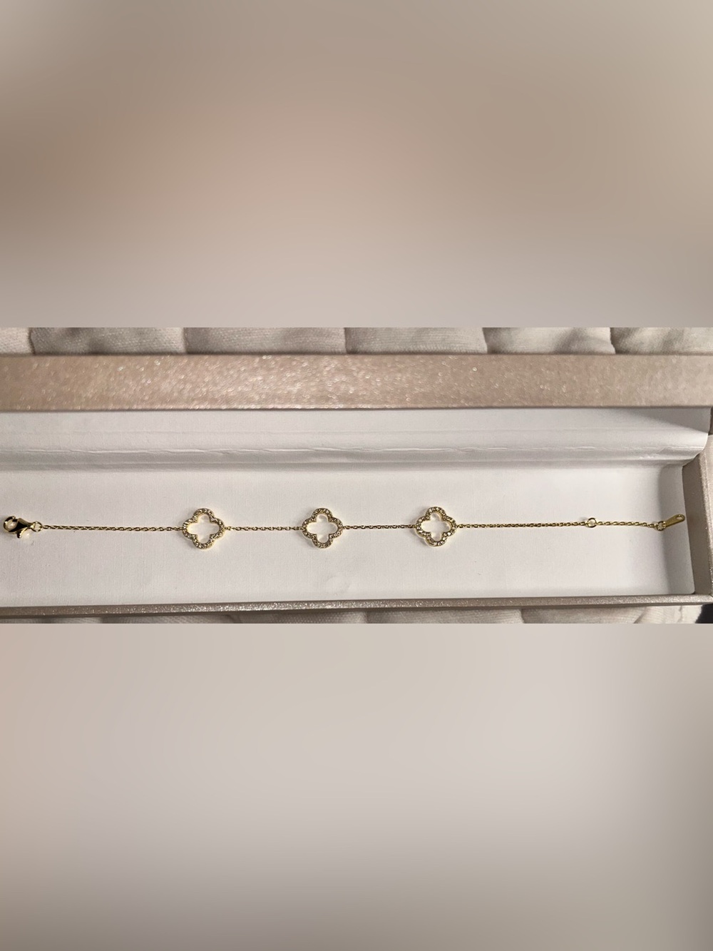 Gold Clover Link Bracelet - Women Jewelry
